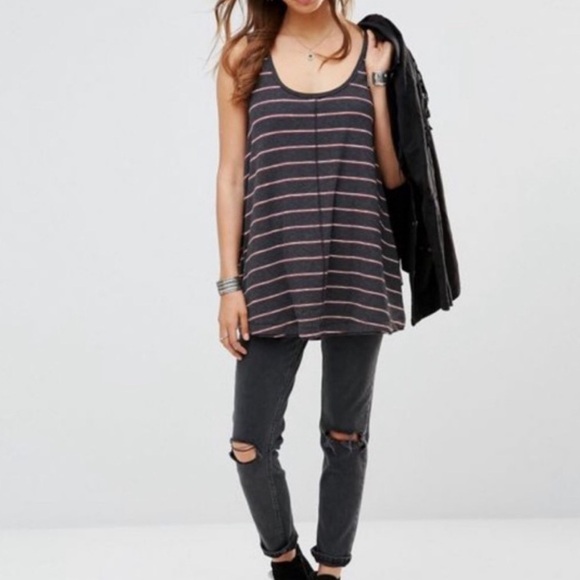 Free People Garden Stripe Tunic Tank - Picture 3 of 14
